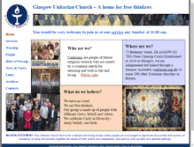 Tablet Screenshot of glasgow-unitarians.org.uk